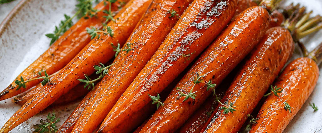 Roasted Baby Carrots with Honey and Thyme