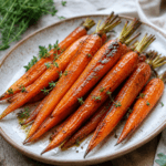 Roasted Baby Carrots with Honey and Thyme