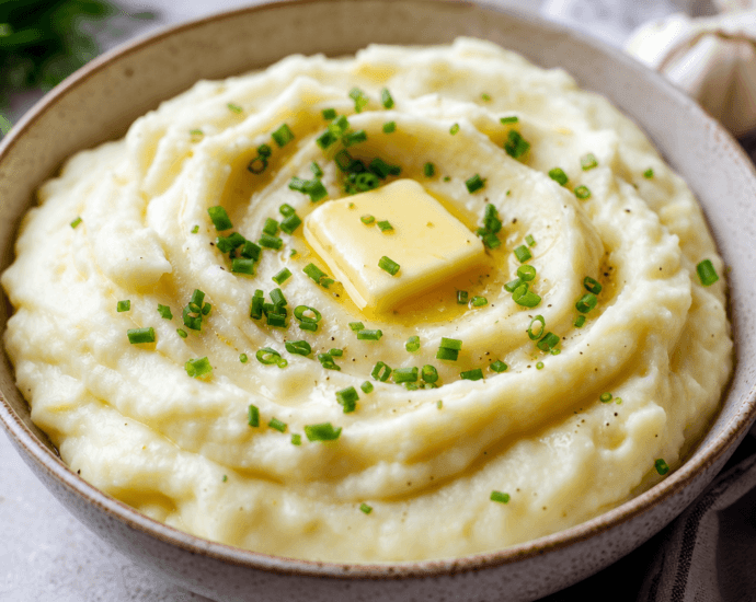 Velvety Smooth Creamy Garlic Mashed Potatoes
