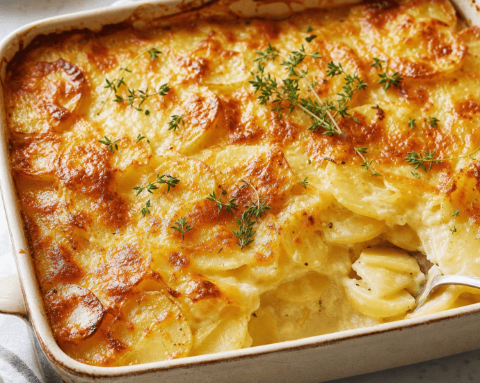 Decadent Baked Scalloped Potatoes with Creamy Gruyère