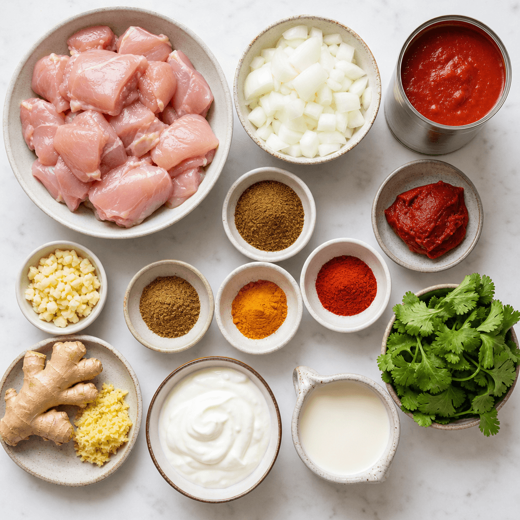 Instant Pot Chicken Tikka Masala ingredients