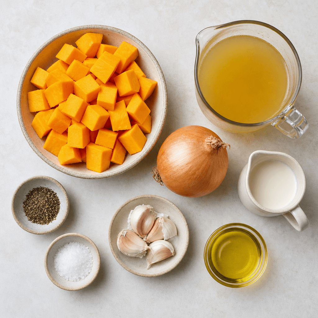 Cozy Pumpkin Soup ingredients