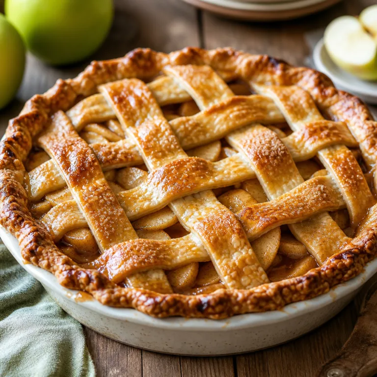 Spiced Apple Pie with Lattice Crust