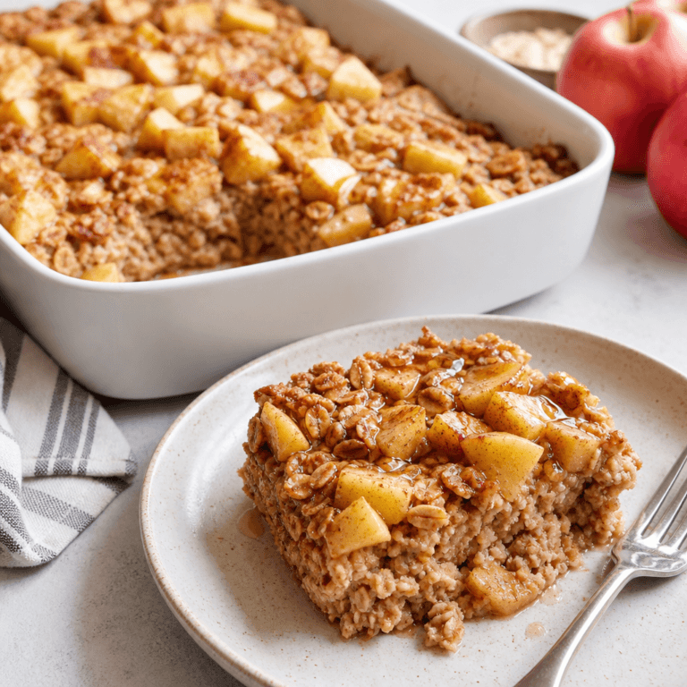 Cinnamon Apple Baked Oatmeal
