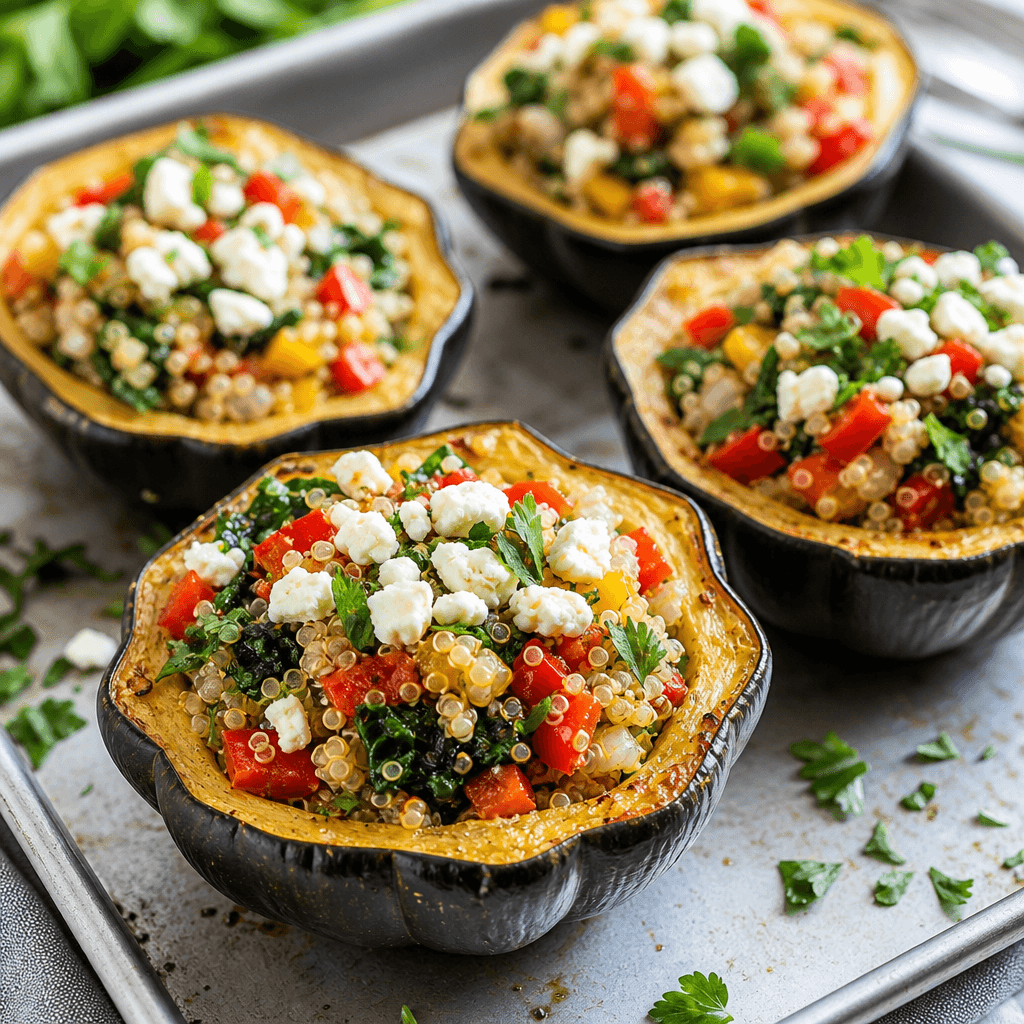 Vegetarian Stuffed Acorn Squash