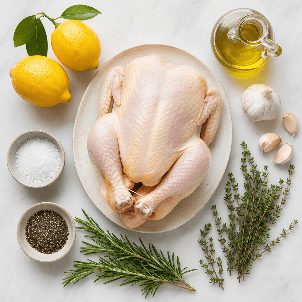Lemon Herb Roasted Chicken ingredients