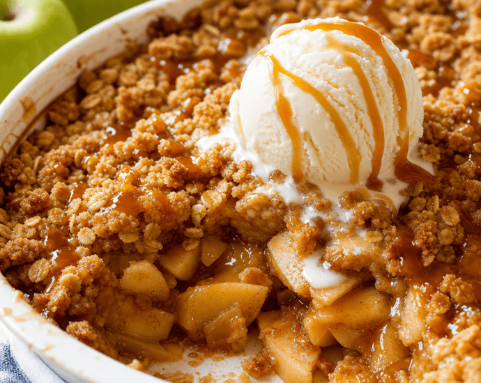 Decadent Salted Caramel Apple Crumble Recipe to Savor