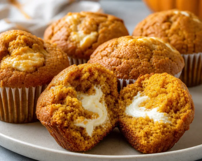 Pumpkin Cream Cheese Muffins