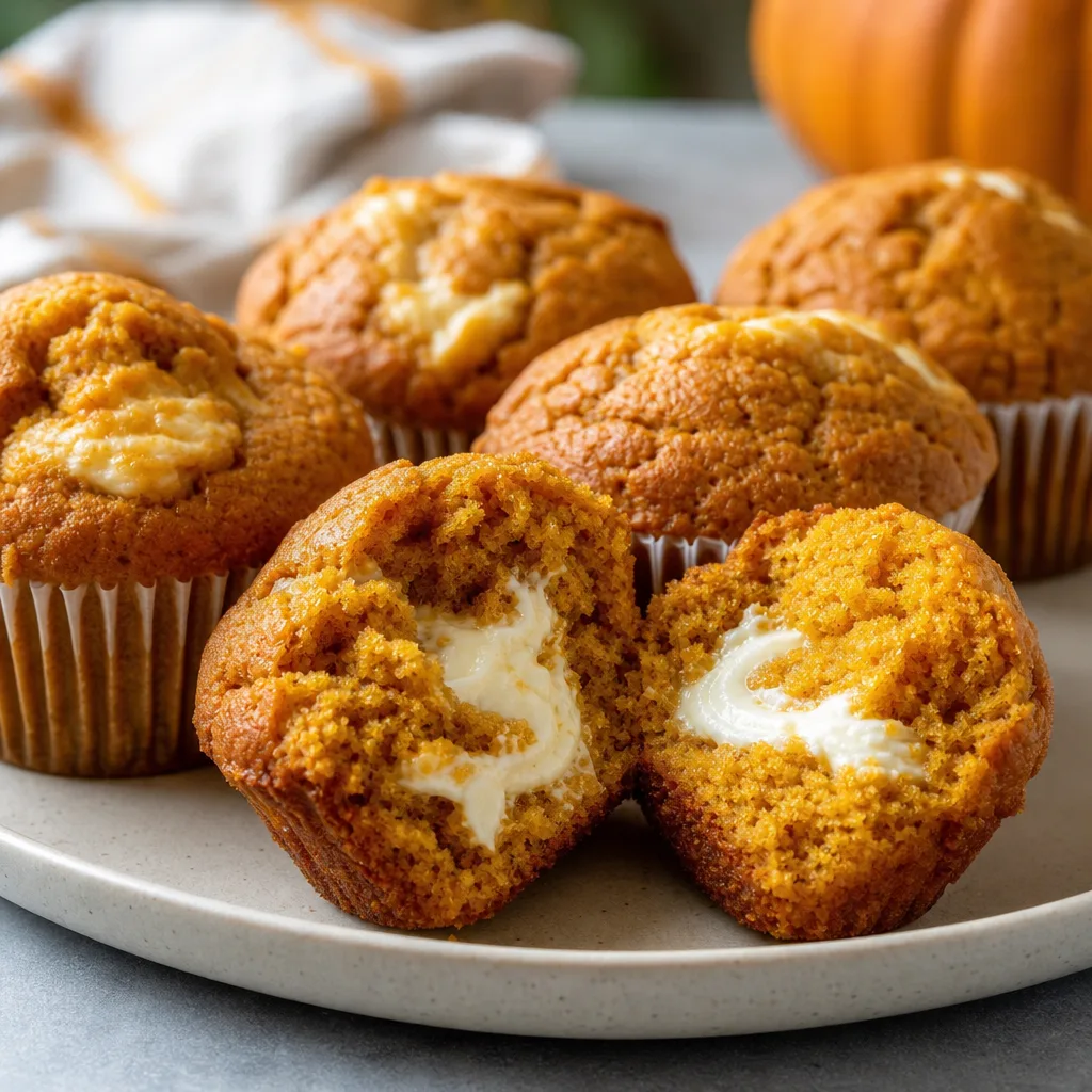 Pumpkin Cream Cheese Muffins