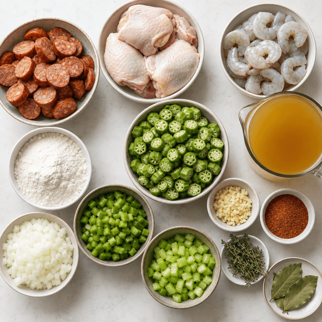 Authentic Southern Gumbo Recipe You Need to Try ingredients