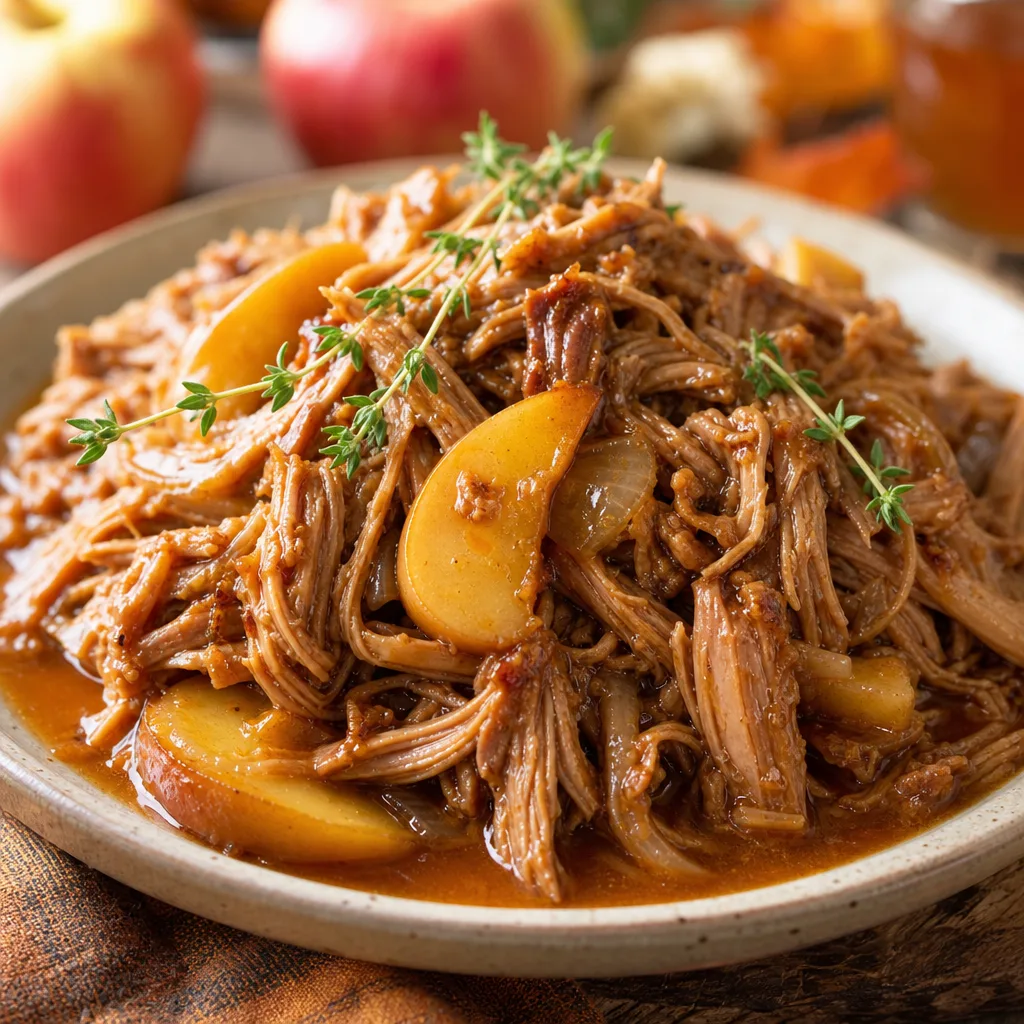 Slow Cooker Apple Cider Pulled Pork