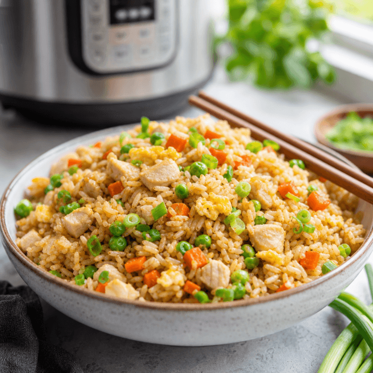 Instant Pot Chicken Fried Rice