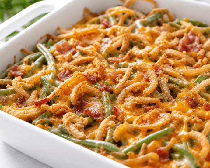 Classic Southern Style Green Bean Casserole Made Easy