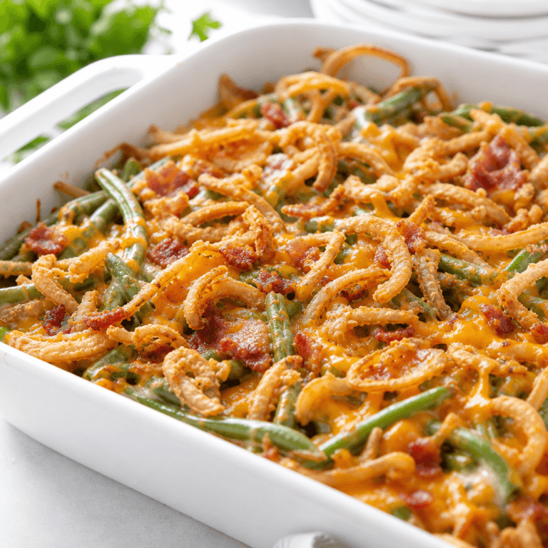 Classic Southern Green Bean Casserole (Easy From-Scratch Recipe)