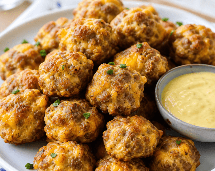 Cheesy Sausage Balls Recipe Perfect for Parties