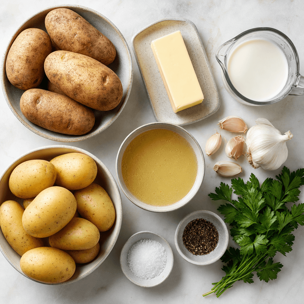 Creamy Instant Pot Mashed Potatoes Recipe ingredients