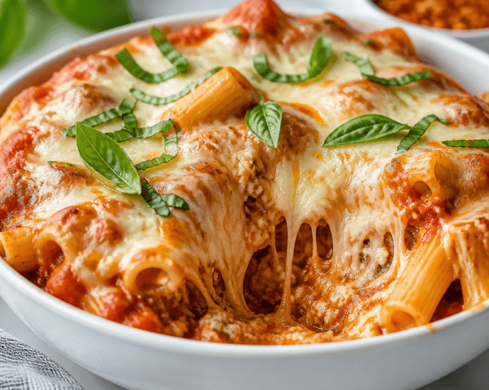 Easy Crockpot Baked Ziti Recipe