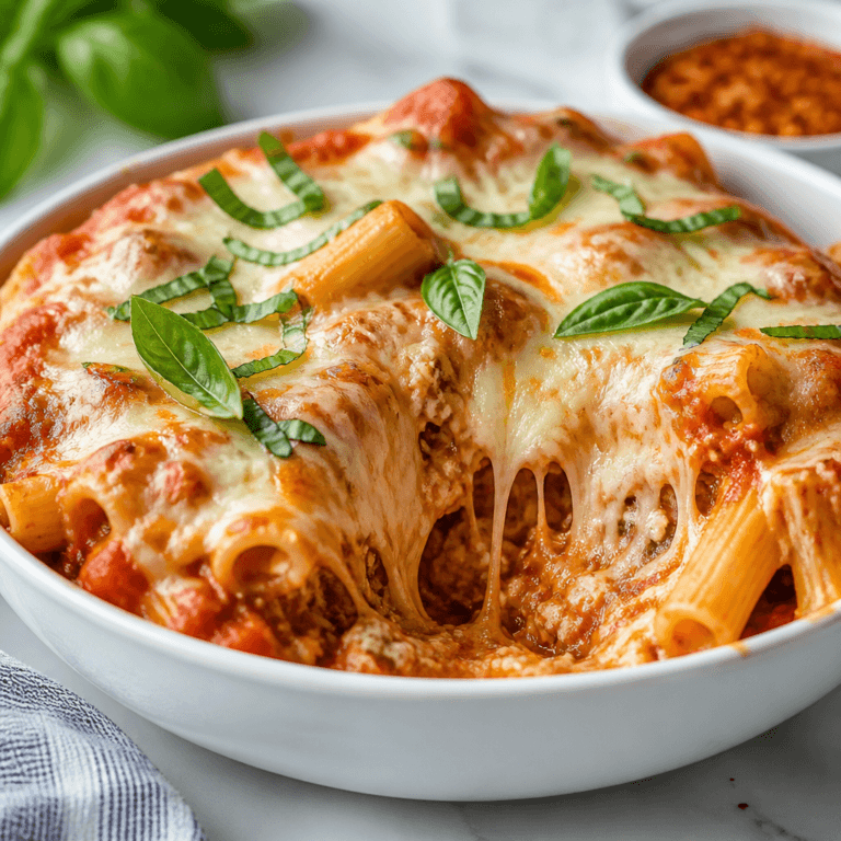 Easy Crockpot Baked Ziti Recipe