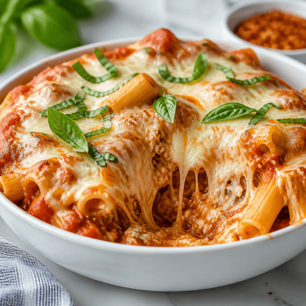 Easy Crockpot Baked Ziti Recipe