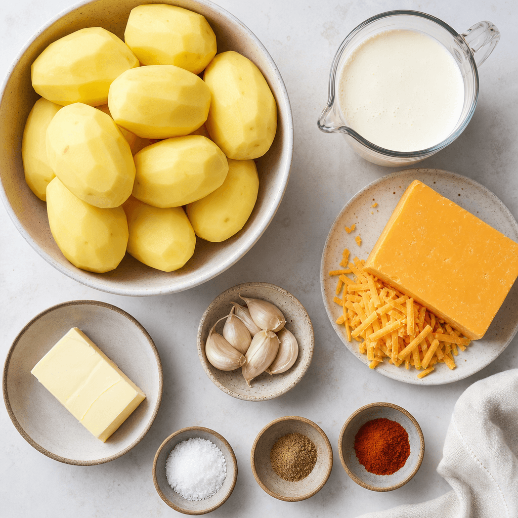 Creamy Instant Pot Scalloped Potatoes Recipe ingredients