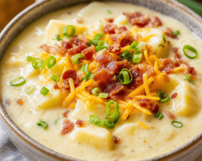 Cozy Crockpot Creamy Potato Soup Recipe