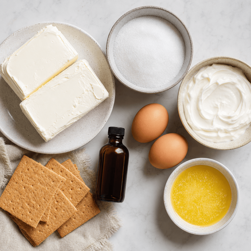 Decadent Instant Pot Cheesecake Recipe ingredients