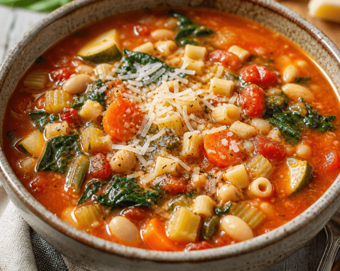Cozy Crockpot Vegetable Minestrone Recipe