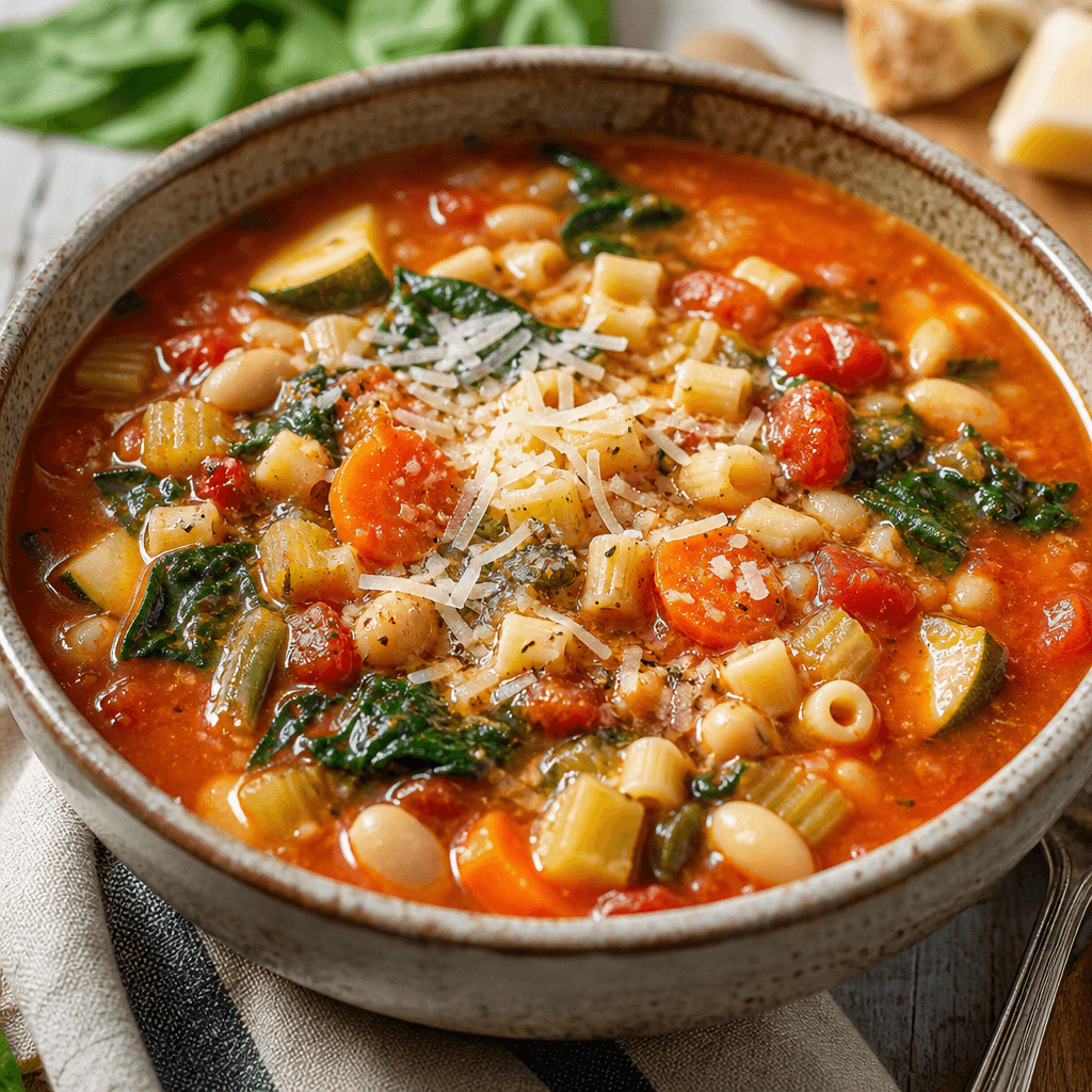 Cozy Crockpot Vegetable Minestrone Recipe