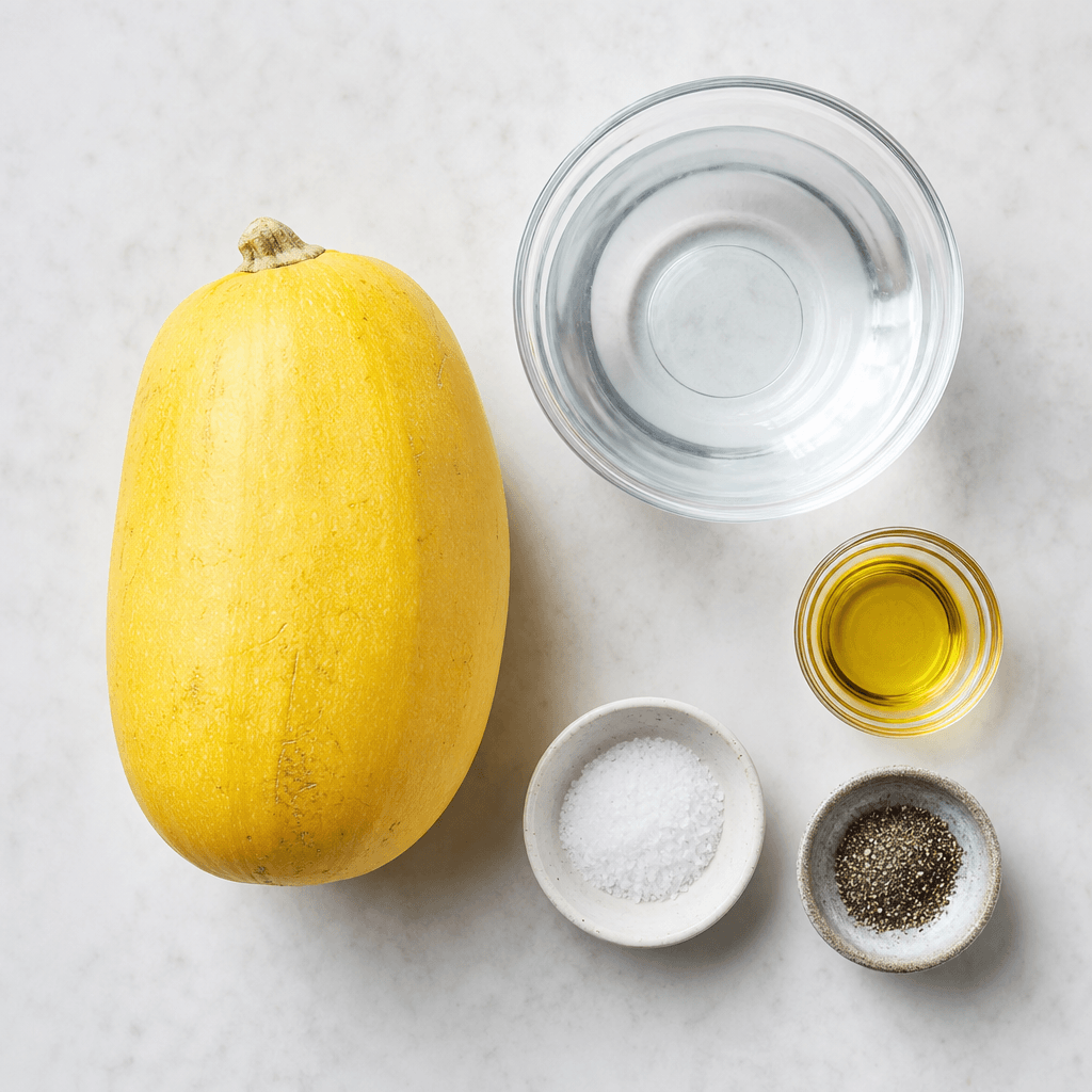 Easy Instant Pot Spaghetti Squash Recipe ingredients