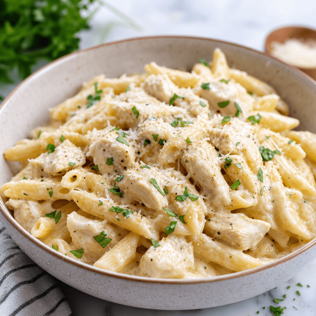 Instant Pot Chicken Alfredo Pasta (One Pot)