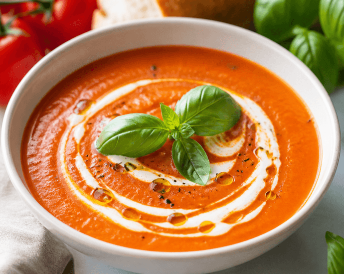 Creamy Comfort Tomato Basil Soup