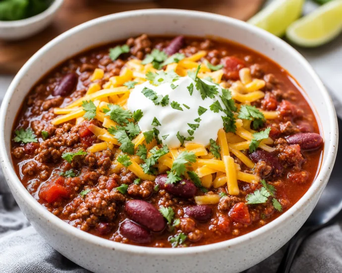 Instant Pot Beef Chili Recipe for Cozy Nights