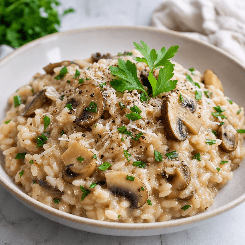 Creamy Instant Pot Mushroom Risotto Recipe