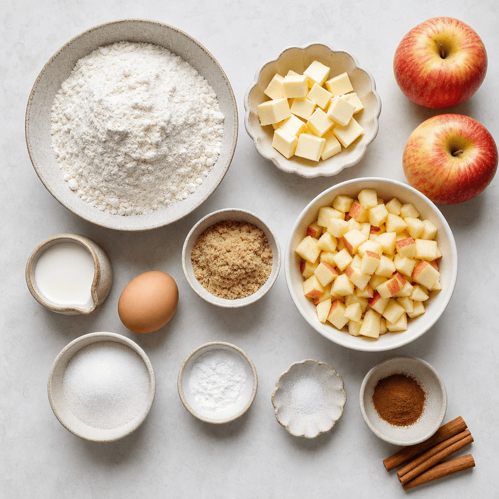 Apple Cinnamon Scones Perfect Fall Recipe ingredients