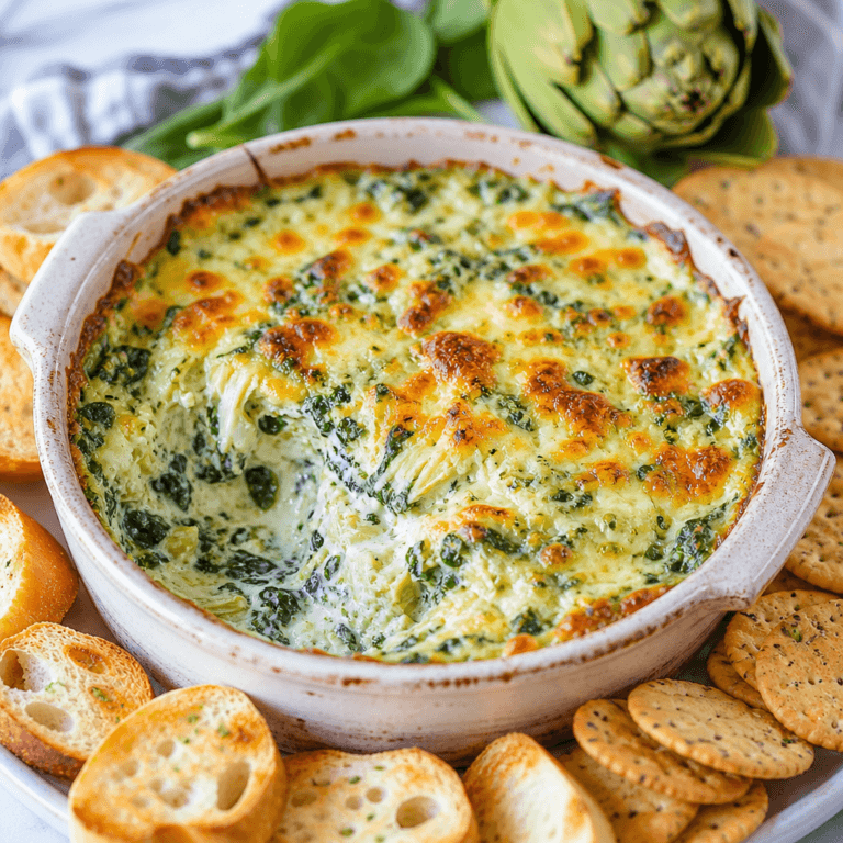 Creamy Spinach Artichoke Dip Recipe