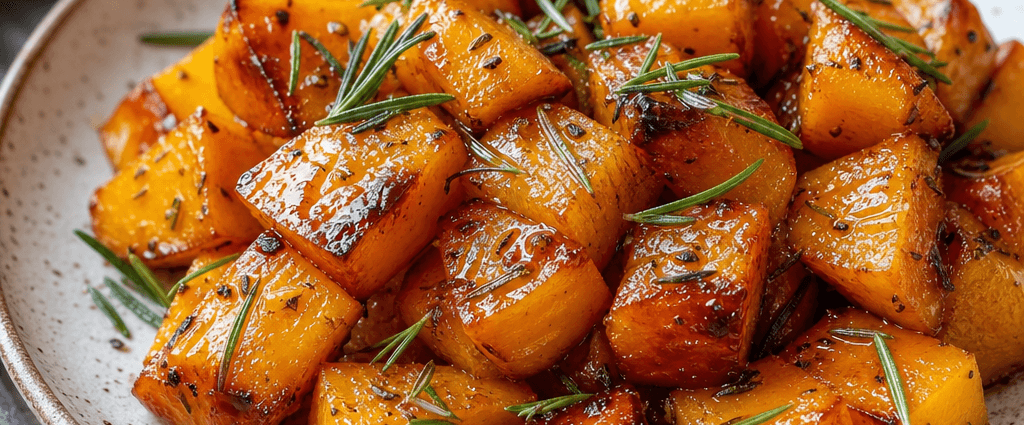Sweet and Savory Maple Roasted Butternut Squash