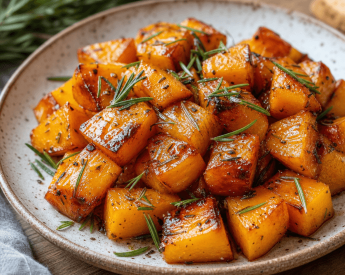 Sweet and Savory Maple Roasted Butternut Squash