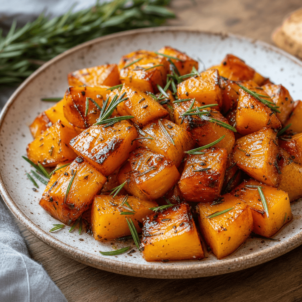 Sweet and Savory Maple Roasted Butternut Squash