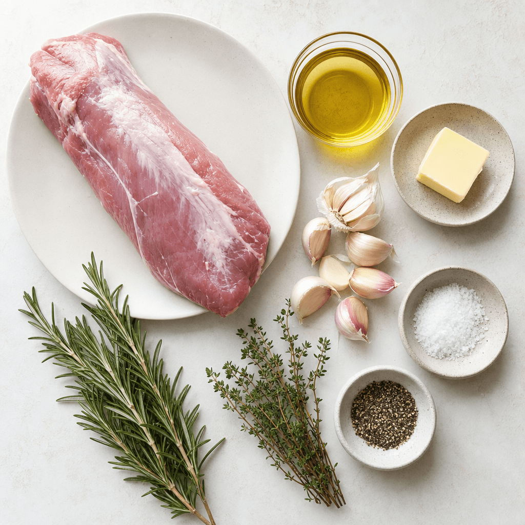 Savory Garlic and Herb Pork Tenderloin Recipe ingredients