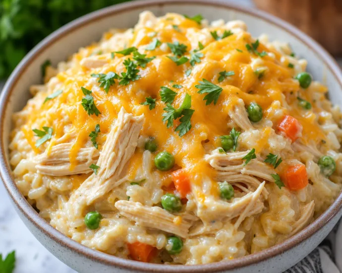 Slow Cooker Chicken and Rice