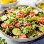 Fresh Garden Salad with Light Lemon Vinaigrette