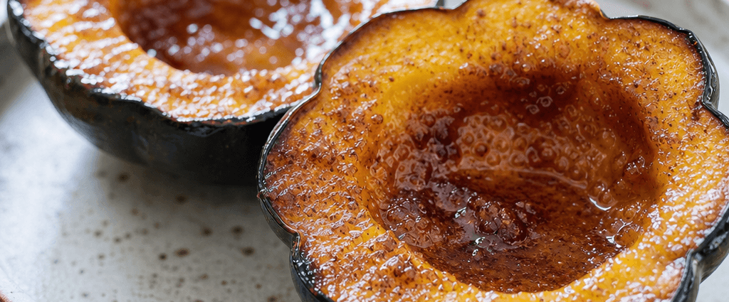 Cozy Baked Acorn Squash with Sweet Brown Sugar