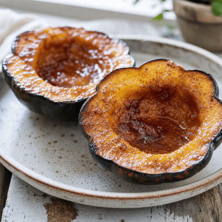 Baked Acorn Squash with Brown Sugar and Butter
