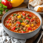Cozy Instant Pot Stuffed Pepper Soup Recipe