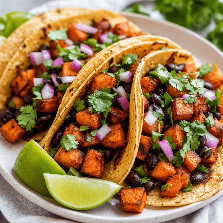 Sweet Potato and Black Bean Tacos
