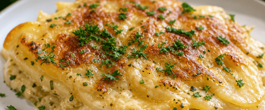 Creamy Parmesan Herb Scalloped Potatoes