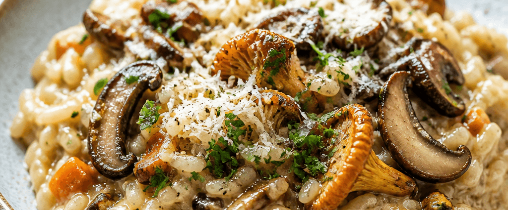 Creamy Roasted Vegetable and Wild Mushroom Risotto