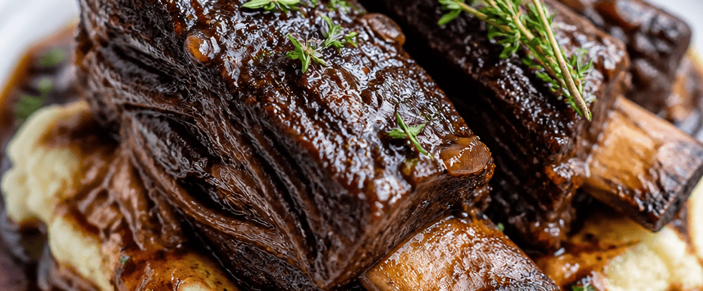 Braised Short Ribs with Red Wine and Thyme