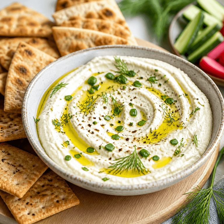 Roasted Garlic and Herb Whipped Feta Dip