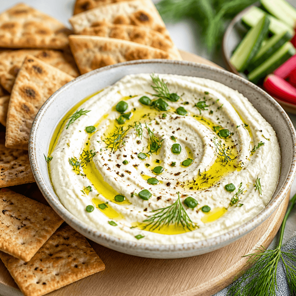 Roasted Garlic and Herb Whipped Feta Dip